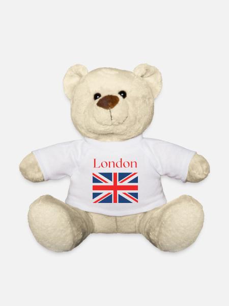 Ich liebe London Flag UK - Teddy - Weiß