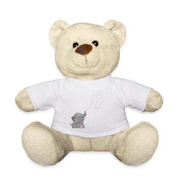 Elephant - Teddy Bear - white - Front