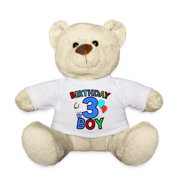 Birthday Boy 3 - Nounours - blanc - Devant