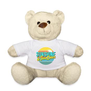 Sunshine and Tan lines - Teddy Bear - white - Front