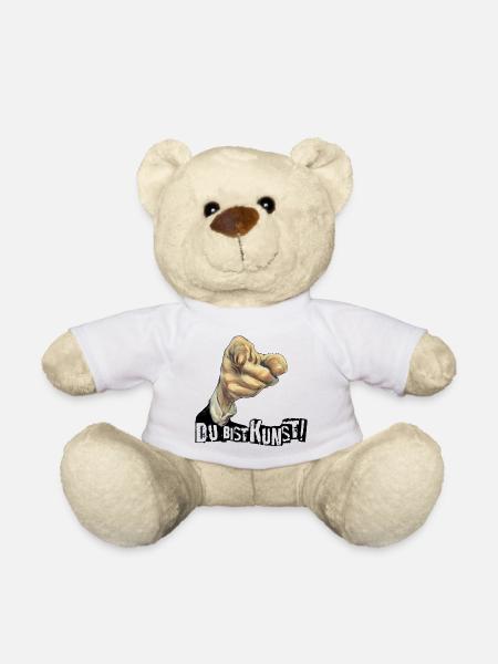 Jeder Mensch ist Kunst | DU BIST KUNST - Teddy - Weiß