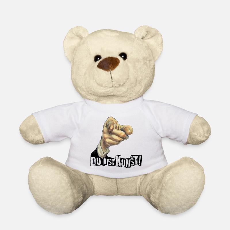 Jeder Mensch ist Kunst | DU BIST KUNST - Teddy - Weiß