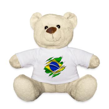 Brasil - Brazil - Teddy Bear - white - Front