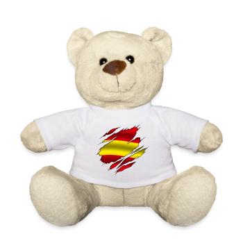Spanien - Spanien - Spanien - Zerrissenes Design - Teddy - Weiß - Vorne
