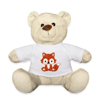 kleine niedliche Baby Fuchs für Kinder - Teddy - Weiß - Vorne