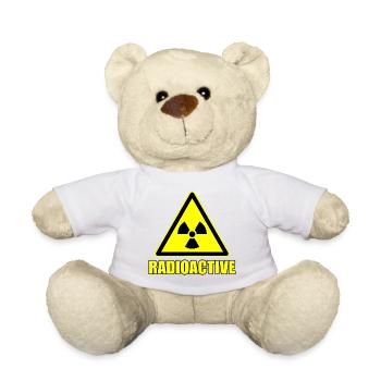 Radioactive Sign - Teddy Bear - white - Front