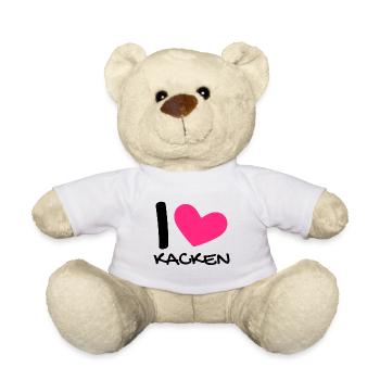 Ich liebe Kacken - Teddy - Weiß - Vorne
