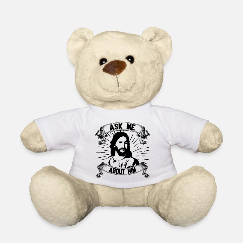 Jesus Christus Fragt Mich Nach Ihm Jesusgesicht - Teddy - Weiß