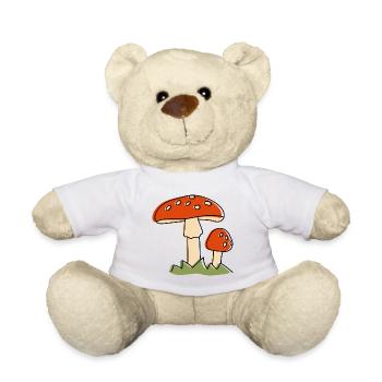 Fliegenpilz Pilze Pilz - Teddy - Weiß - Vorne