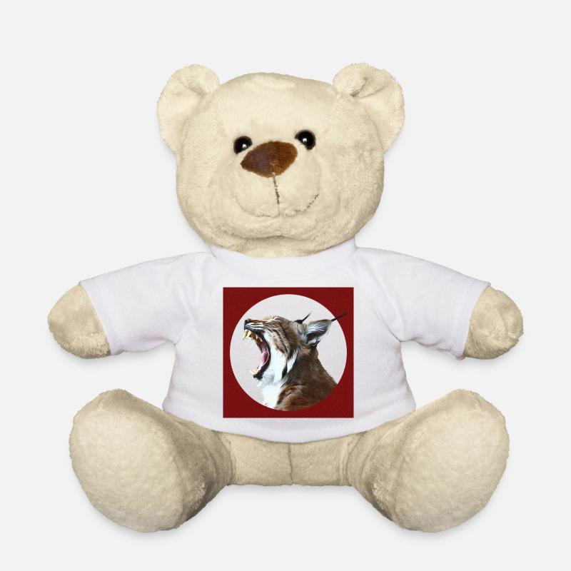 Luchs Wildkatzen Freiheit - Teddy - Weiß