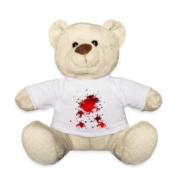HALLOWEEN KOSTÜM EINSCHLUSSLOCH BLUT - Teddy - Weiß - Vorne