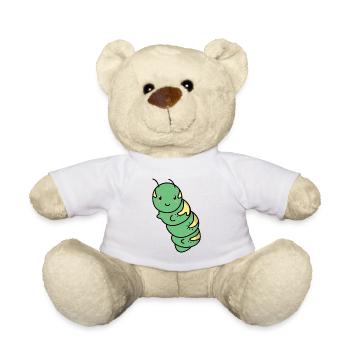 Caterpillar - Teddy Bear - white - Front