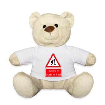 L'abus d'école est dangereux pour la santé - Nounours - blanc - Devant