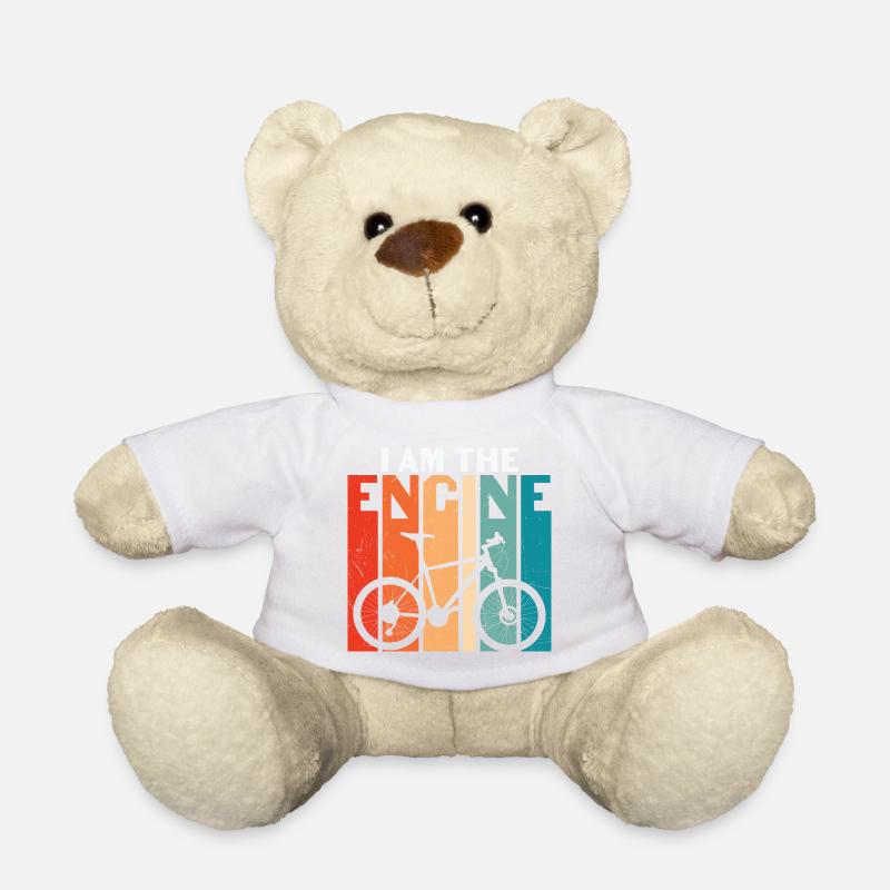 Radfahren Biken Radler MTB Spruch Design - Teddy - Weiß