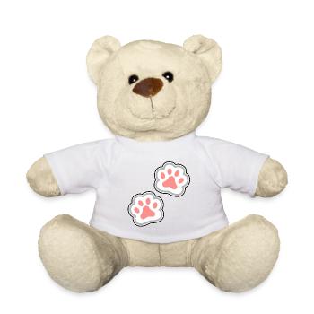 Pfoten Katze Hund - Teddy - Weiß - Vorne