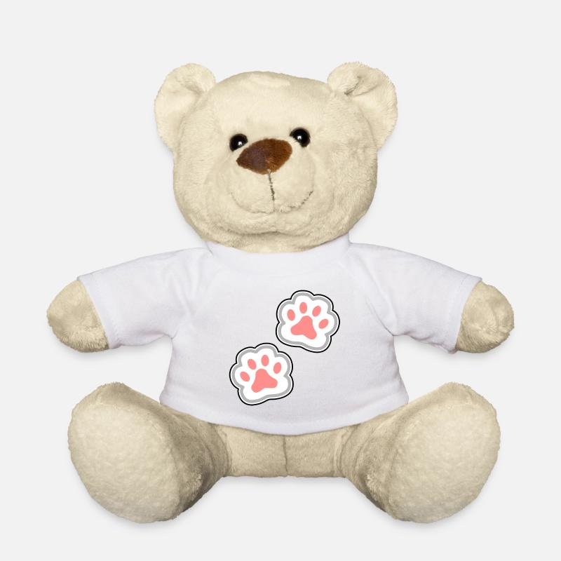 Pfoten Katze Hund - Teddy - Weiß
