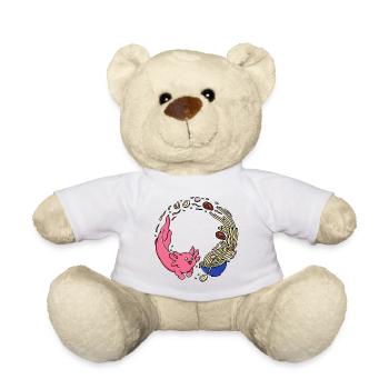 Ramen Axolotl - Teddy Bear - white - Front