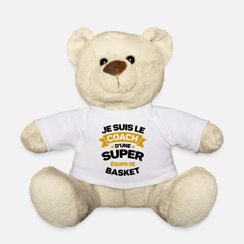 COACH D'UNE SUPER ÉQUIPE DE BASKET - Nounours - blanc