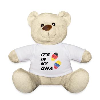 In my DNA Germany and Colombia - Teddy Bear - white - Front