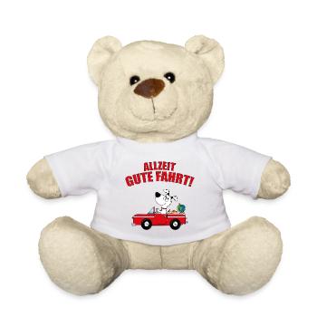 ALLZEIT GUTE FAHRT! - HUND - AUTO - FÜHRERSCHEIN - Teddy - Weiß - Vorne