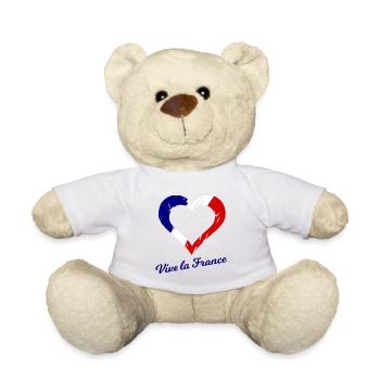 Vive la France - Nounours - blanc - Devant