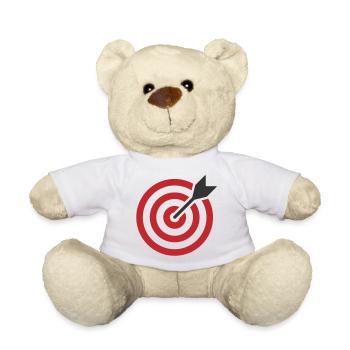 Zielscheibenpfeil - Teddy - Weiß - Vorne