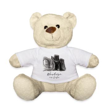 Western Life Cowboy Boots Lasso - Teddy Bear - white - Front