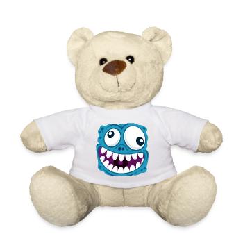 funny face - Teddy Bear - white - Front
