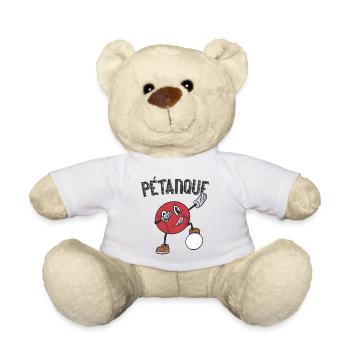 Tenue de pétanque boule pour boule bouler - Nounours - blanc - Devant