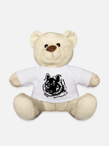 Tête eurasienne - Nounours - blanc