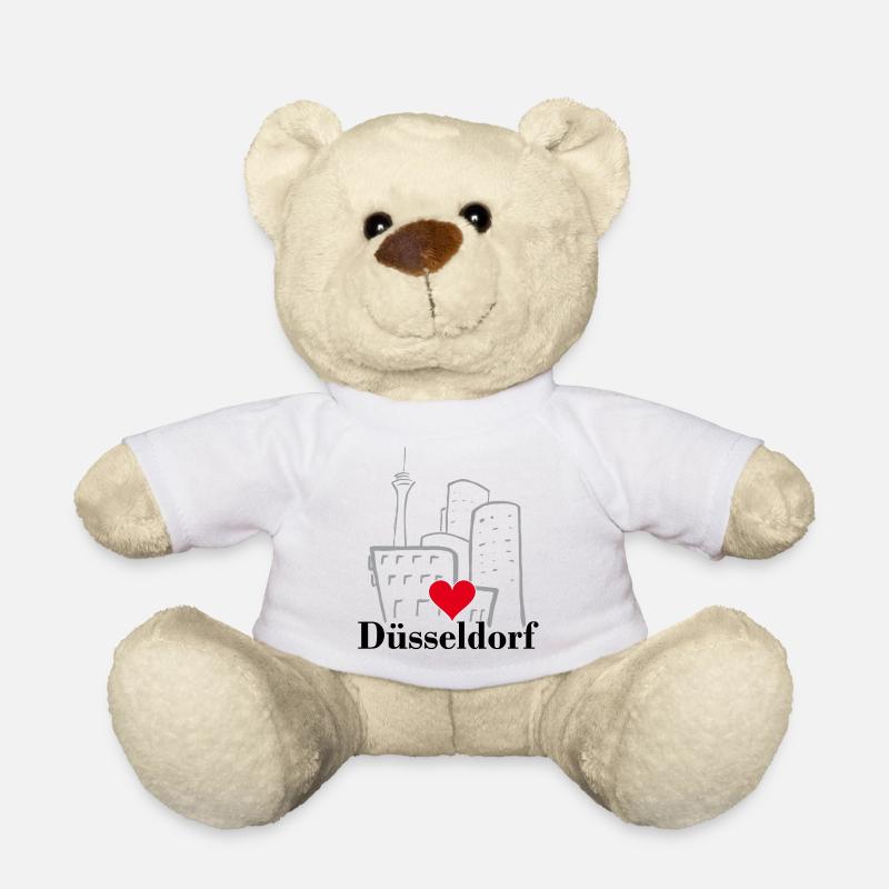 Düsseldorf, Stadt, Kö, Deutschland - Teddy - Weiß