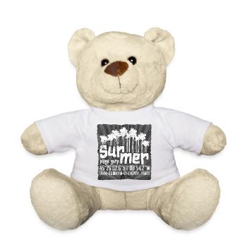 En bord de mer - Le Gurp France - Nounours - blanc - Devant