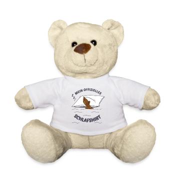 Tapir Schlafshirt Lieblingstier Geschenkidee - Teddy - Weiß - Vorne