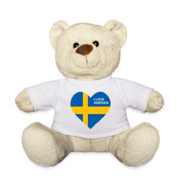 J’adore le T-shirt Suède - Nounours - blanc - Devant