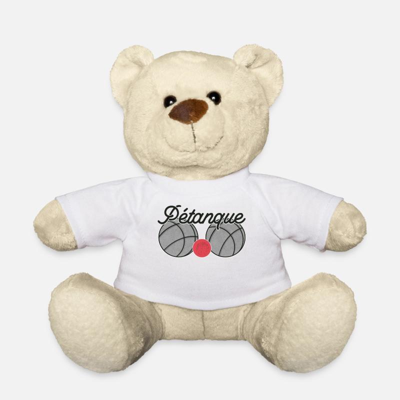 Boule balls for bouler with boules boule petanque - Teddy Bear - white
