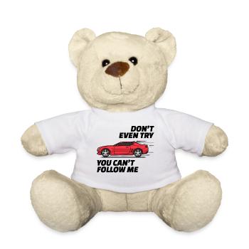 Rennauto Auto Statement Autofahren Autofahrer - Teddy - Weiß - Vorne