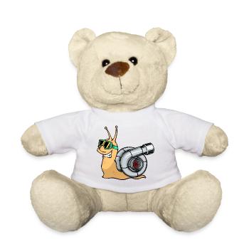 Cool Car Turbocharger Car Lovers Motorists - Teddy Bear - white - Front