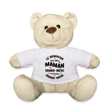 MAMAN GRAND-MÈRE ET ARRIÈRE GRAND-MÈRE - Nounours - blanc - Devant