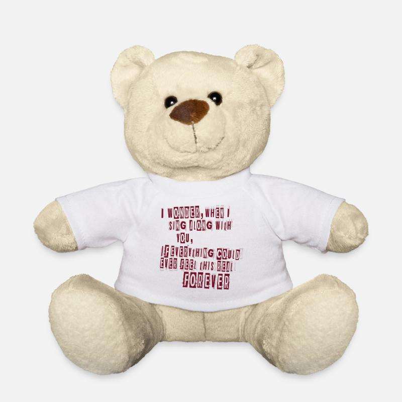 everlong lyrics - Teddy Bear - white