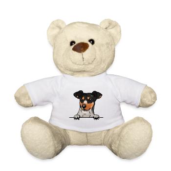 Andalusian Rat Hunting Dog for Peeking Dog Lovers - Teddy Bear - white - Front