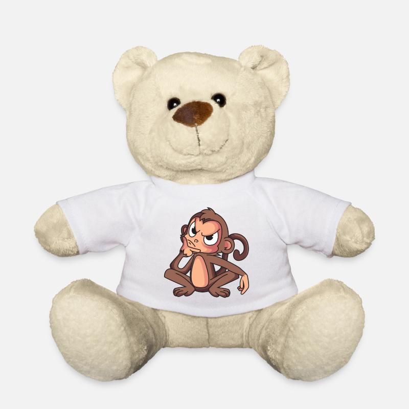 Clever Monkey - Teddy Bear - white