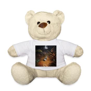Awesome wolf in the dark night - Teddy Bear - white - Front