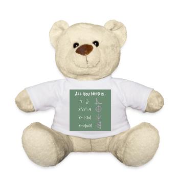 All You Need Ist Formeln & Symbole - Teddy - Weiß - Vorne