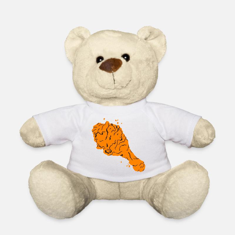 fried chicken - Teddy Bear - white