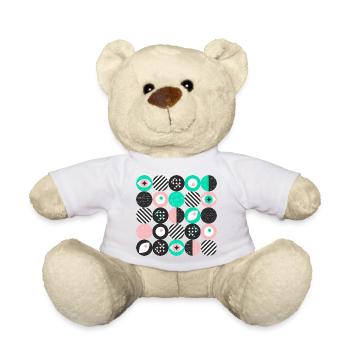 minimalisme audacieux l points l menthe & rose - Nounours - blanc - Devant