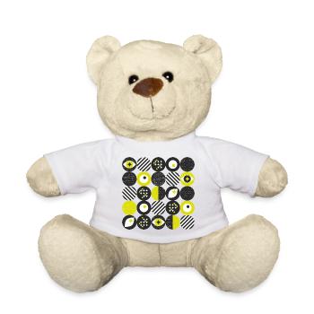 minimimalisme audacieux l points l jaune - Nounours - blanc - Devant