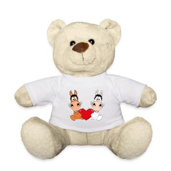 PFERD - PFERDE - LIEBE - LOVE - TIERLIEB - PONYS - Teddy - Weiß - Vorne