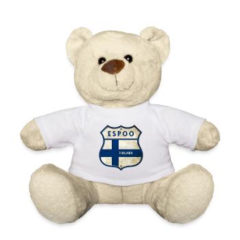 Espoo Finnland Wappen Design - Teddy - Weiß - Vorne