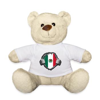 Mexiko Flaggen Design - Teddy - Weiß - Vorne