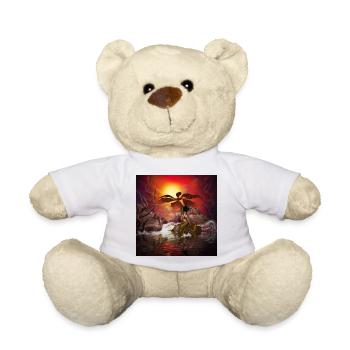 Schöne Meerjungfrau in einer wunderbaren Fantasy-Welt - Teddy - Weiß - Vorne